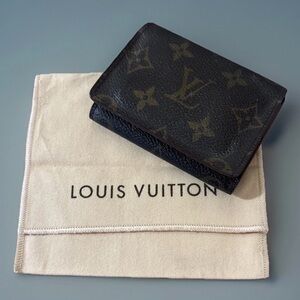 Louis Vuitton Brown Monogram Card Holder Wallet
